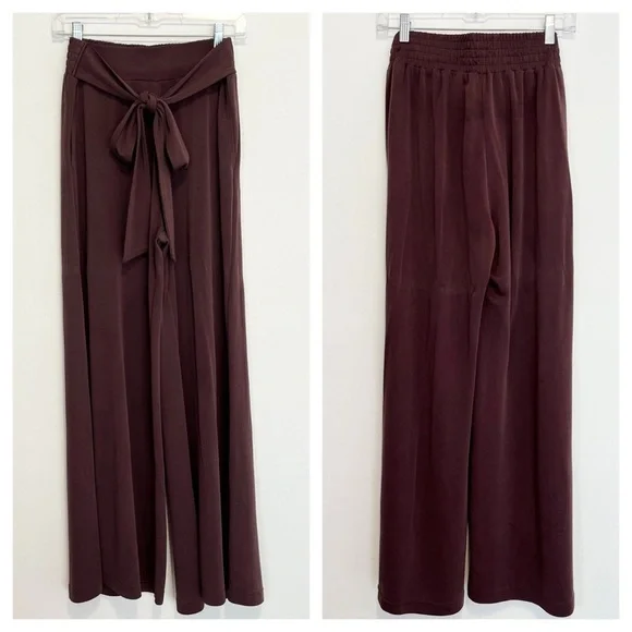 Fabletics Chris Washed Tricot Wide Leg Pant Women Size Medium - Picture 2 of 12
